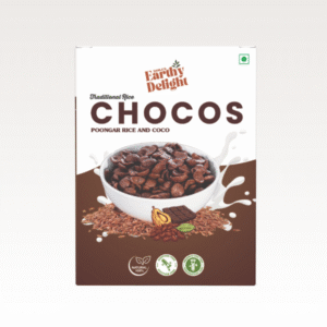 Danla's Earthy Delight - Choco Crunch Chocolate Cereal | No Maida, No Refined Sugar, No Added Colour | Stars and Moons | Healthy Breakfast for Kids | 100 g