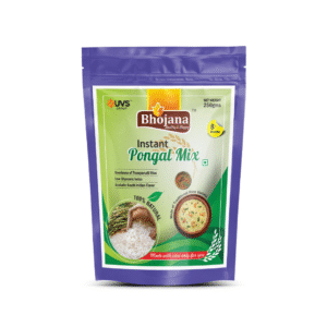 Bhojana Food Company | Low GI – Traditional Thooyamalli Rice | Authentic Ready to Eat Pongal (Hot) – 500g | Traditional South Indian Comfort Food