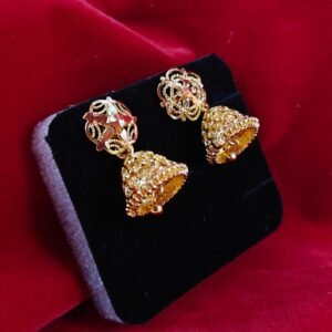 Elegant Impon Daily Wear Jhumka Earrings for Women | Ethnic Wedding & Casual Wear Jewellery | Gold Plated Imitation Earring