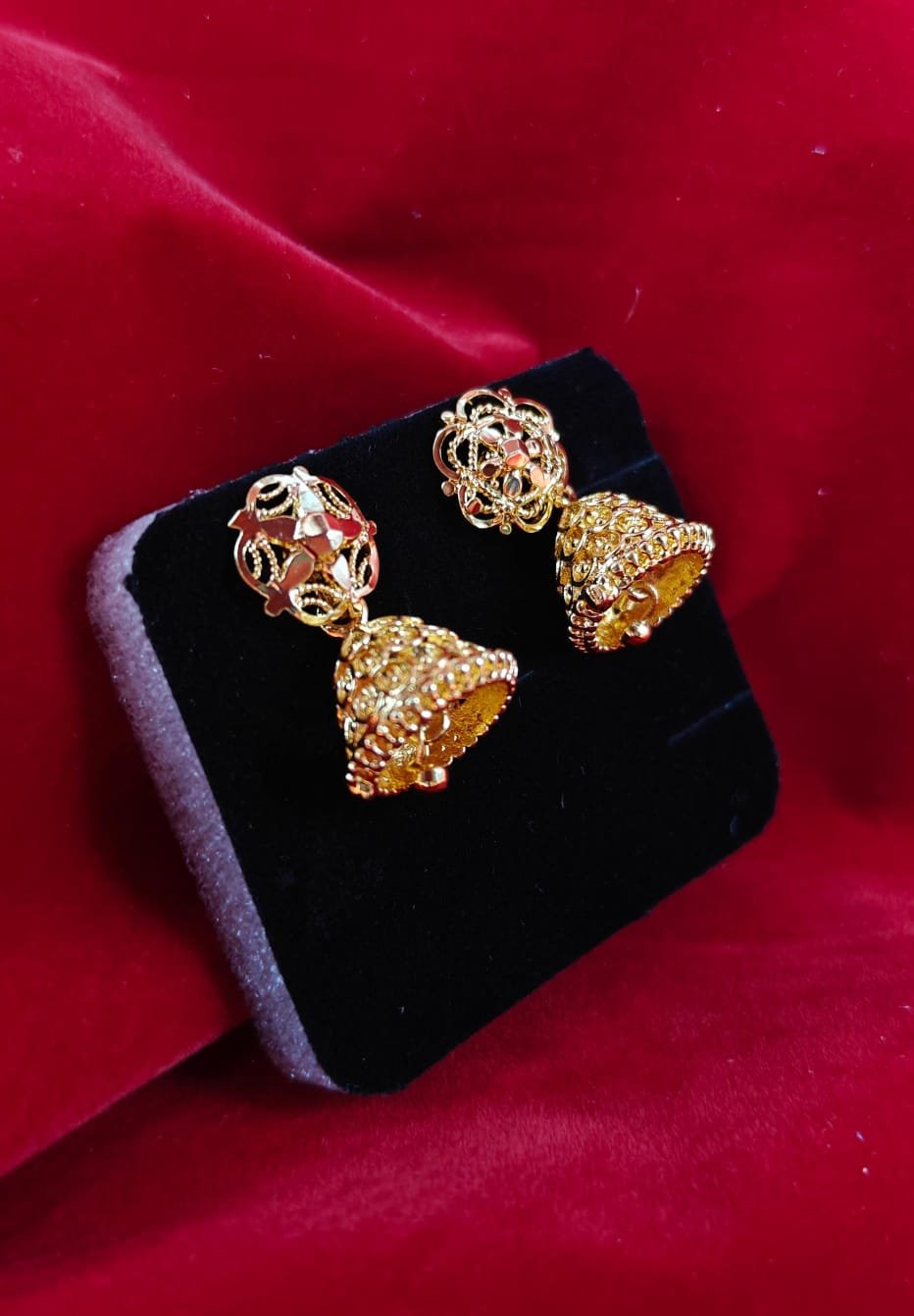 Elegant Impon Daily Wear Jhumka Earrings for Women | Ethnic Wedding & Casual Wear Jewellery | Gold Plated Imitation Earring