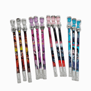 Anime Character Gel Pen for Kids & Students | Crystal Top Smooth Writing Pen