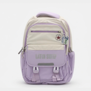 Stylish School Backpack for Girls & Students | Large Capacity Travel Bag | Durable Waterproof Fabric | Soft Handle & Smooth Zip Closure