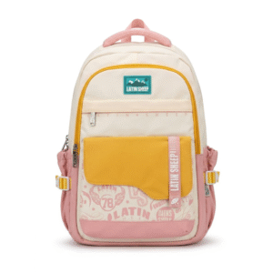 Stylish School Backpack for Girls & Students | Large Capacity Waterproof Travel Bag | Durable Fabric | Soft Handle & Smooth Zip Closure